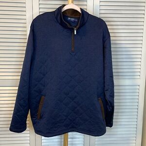EUC Daniel Cremieux Navy Quilted 1/4 Zip - Sz 2XL